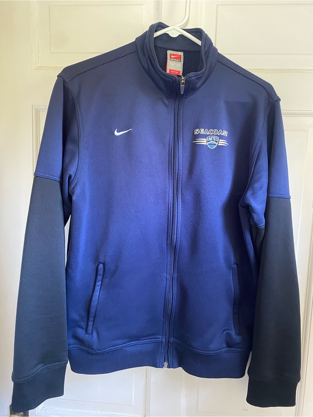 Nike Navy and Black Full-Zip Lightweight Track Jacket